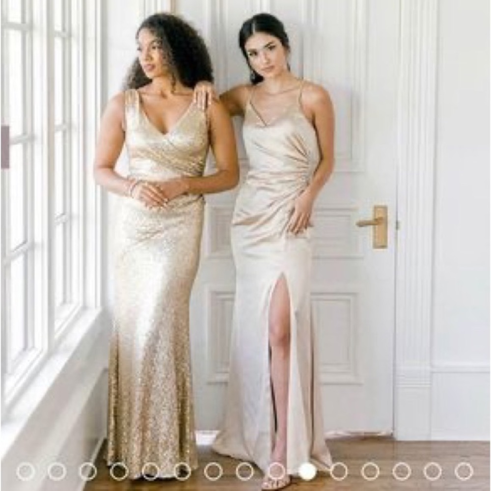 Revelry Gold Champagne Dress
